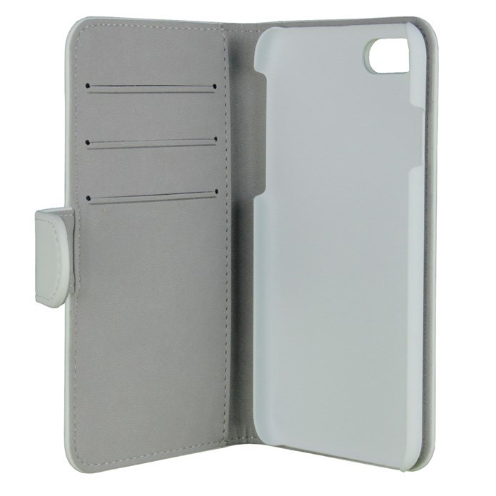 Gear plånboksfodral med kortplats vit, iPhone 8/7/6 Plus