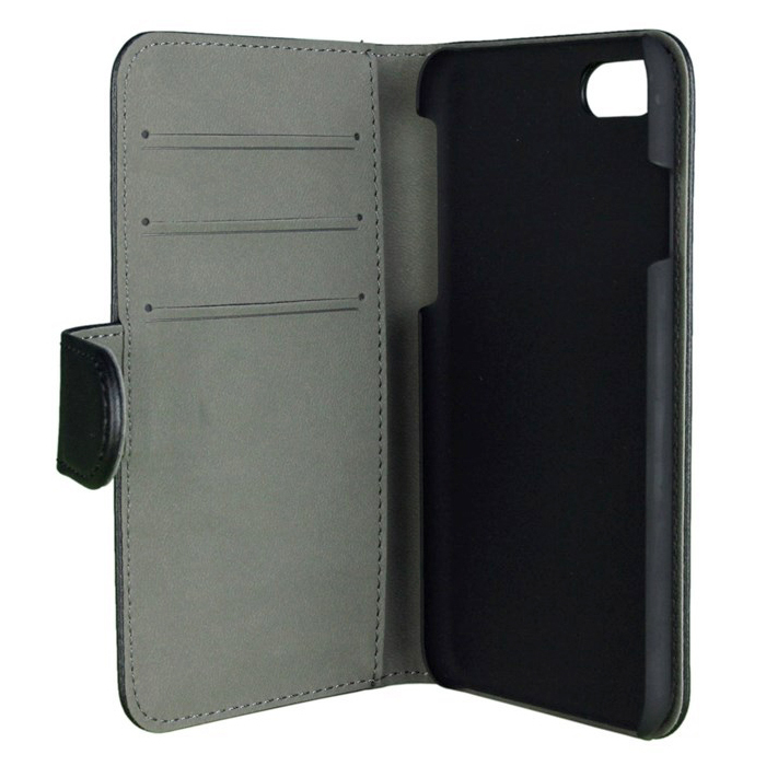 Gear plånboksfodral med kortplats svart, iPhone 8/7/6 Plus