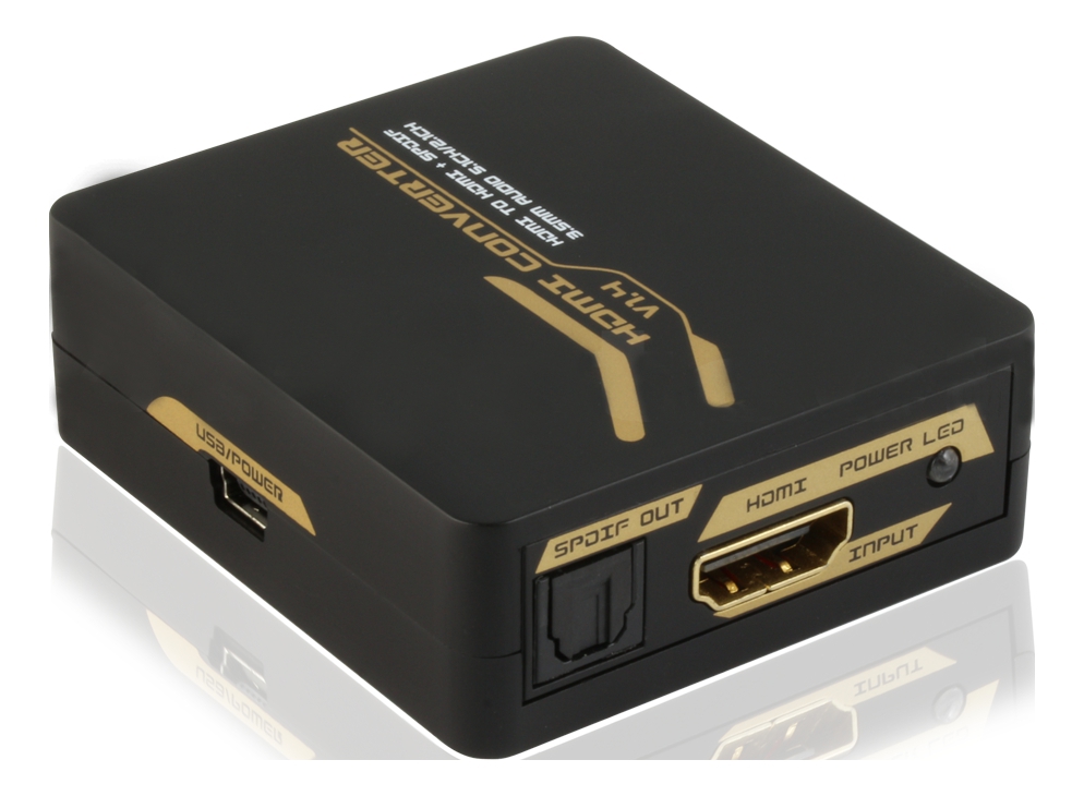 HDMI till HDMI +SPDIF/3.5mm omvandlare, Ultra HD 30Hz, 5.1/2.1