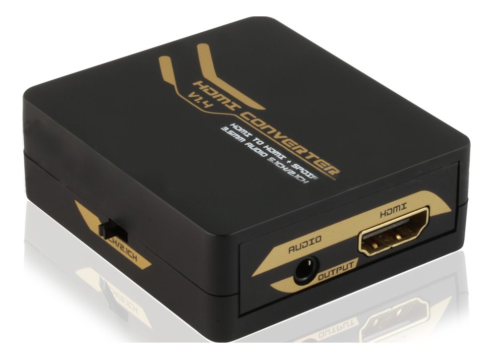 HDMI till HDMI +SPDIF/3.5mm omvandlare, Ultra HD 30Hz, 5.1/2.1