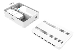 USB-laddningsstation, 6xUSB-A, 5V 2,4A 60W, BC1.2