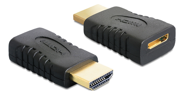DeLOCK HDMI adapter, 19-pin HDMI-A till 19-pin HDMI-C