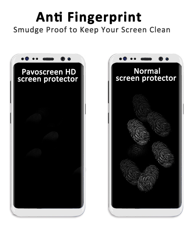 Pavoscreen skärmskydd härdat glas vit, Samsung Galaxy S8 