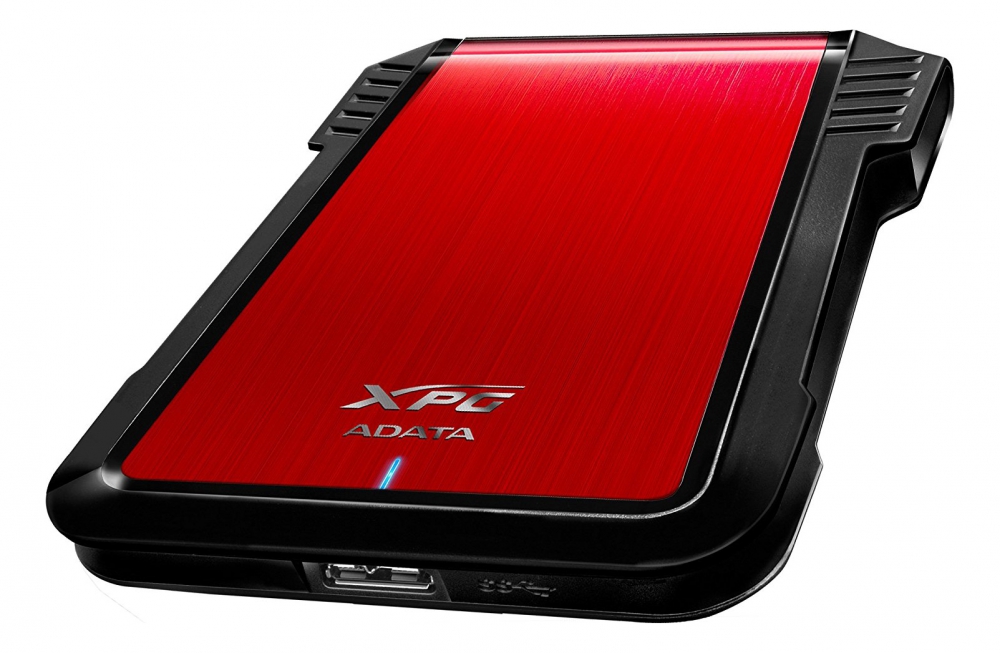 Externt Gaming Kabinett för en 2,5" SSD/SATA HDD, svart/röd