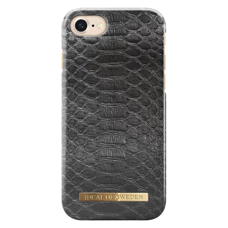iDeal Fashion Case magnetskal iPhone 8/7/6/6S, Black Reptile