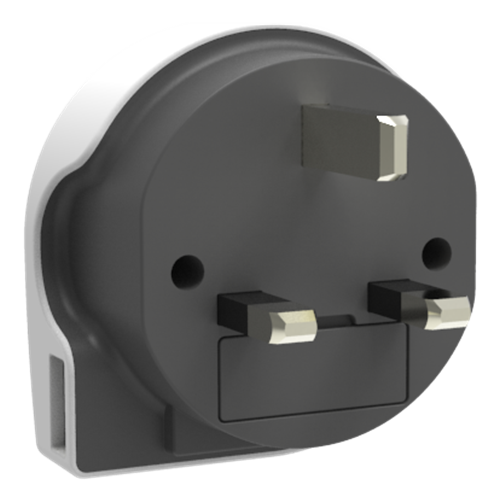 Q2power jordad reseadapter, 1xUSB, vit