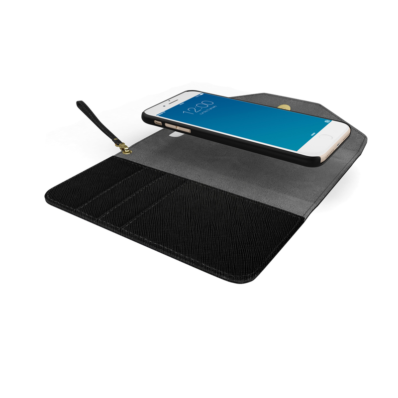 iDeal Mayfair Clutch svart, iPhone 8/7/6/6S Plus