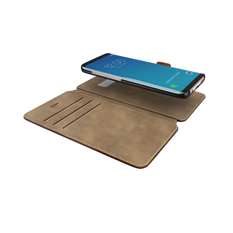 iDeal STHLM Wallet brun, Samsung Galaxy S8