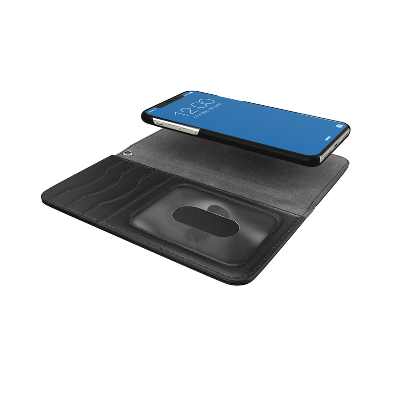 iDeal Magnet Wallet+ plånboksfodral svart, iPhone X
