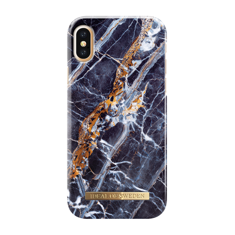 iDeal Fashion Case magnetskal iPhone X/XS, Midnight Blue Marble