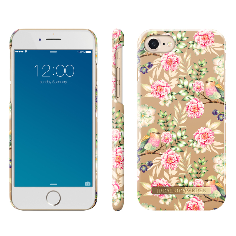 iDeal Fashion Case magnetskal iPhone 8/7/6, Champagne Birds
