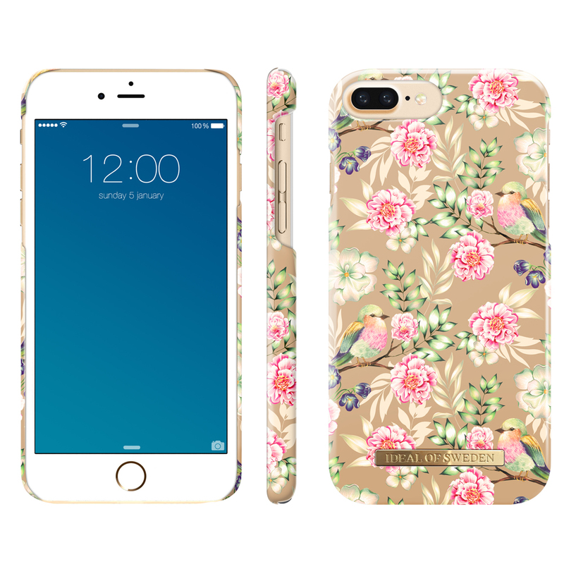 iDeal Fashion Case skal iPhone 8/7/6/6S Plus, Champagne Birds