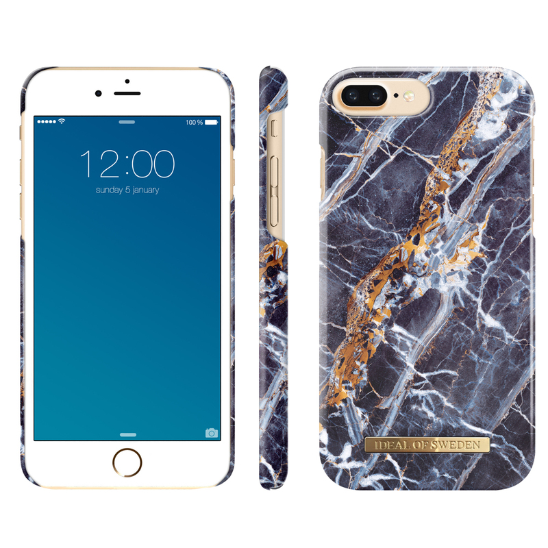 iDeal Fashion skal iPhone 8/7/6 Plus, Midnight Blue Marble