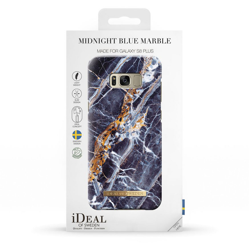iDeal Fashion Case skal Galaxy S8 Plus, Midnight Blue Marble
