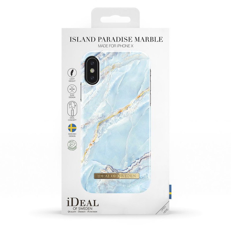 iDeal Fashion Case magnetskal iPhone X, Island Paradise Marble