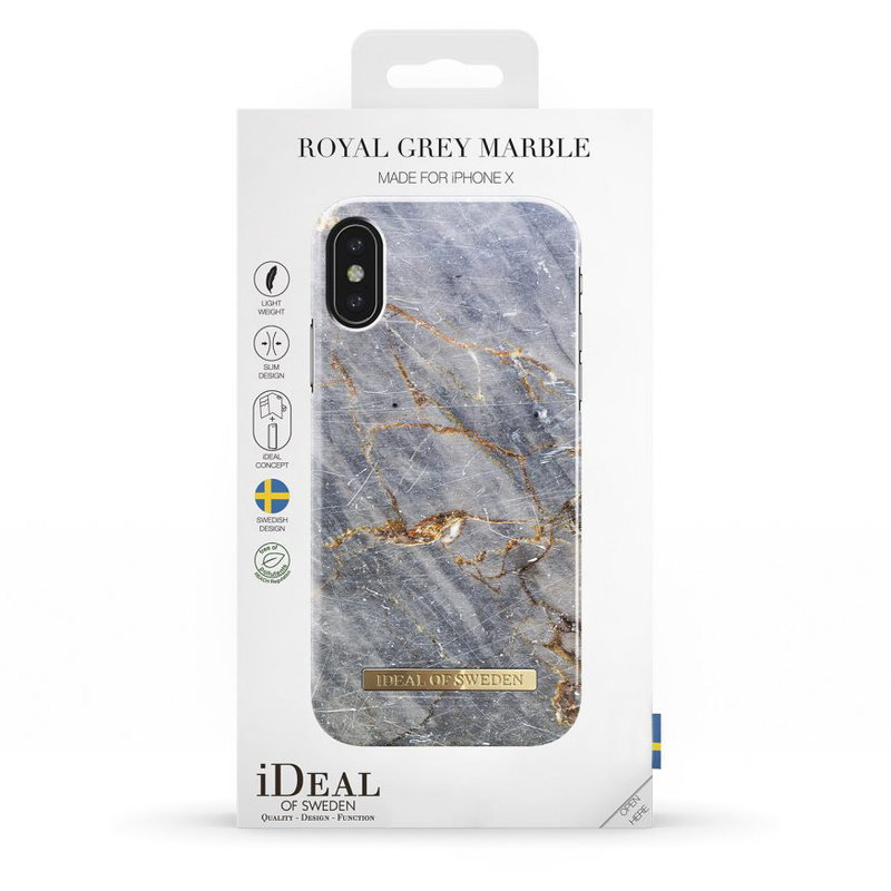 iDeal Fashion Case magnetskal iPhone X, Royal Grey Marble