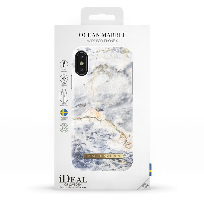 iDeal Fashion Case magnetskal iPhone X, Ocean Marble