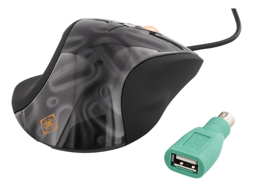 Deltaco GAMING optisk mus, 500-1600 DPI, 5 knappar, scrollhjul, USB2.0