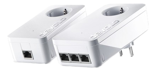 Devolo dLAN 1200 triple+ startkit, 3x Ethernet RJ45, 1200 Mbps, vit