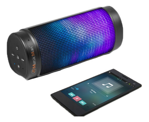 Technaxx MusicMan Bluetooth LED-ljus högtalare, 6 olika LEDs