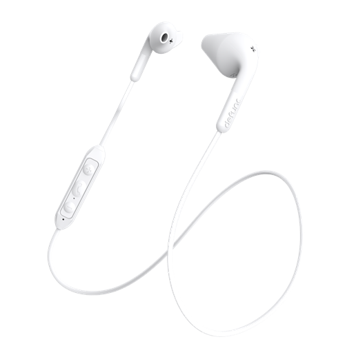 DeFunc +Hybrid hörlurar, in-ear, Bluetooth, vit