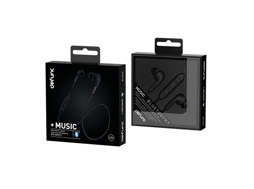 DeFunc +Music hörlurar, in-ear, Bluetooth, svart