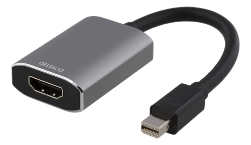 DELTACO Mini DisplayPort till HDMI adapter, 3840x2160 i 60Hz