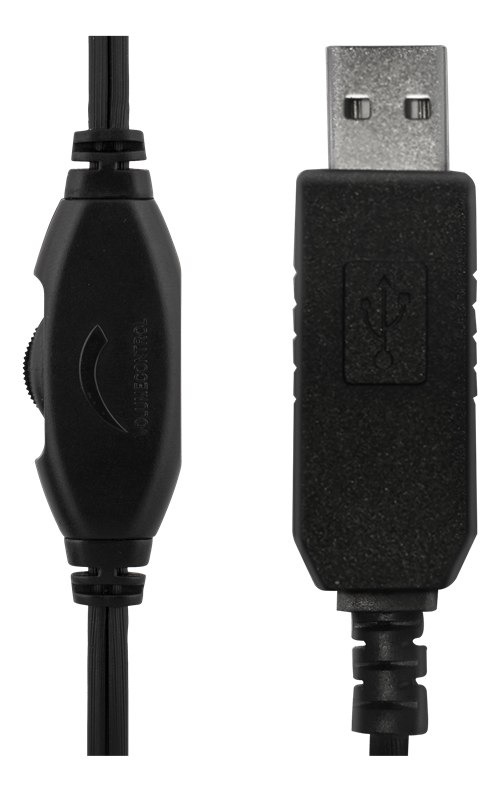 Deltaco USB stereo headset, svart