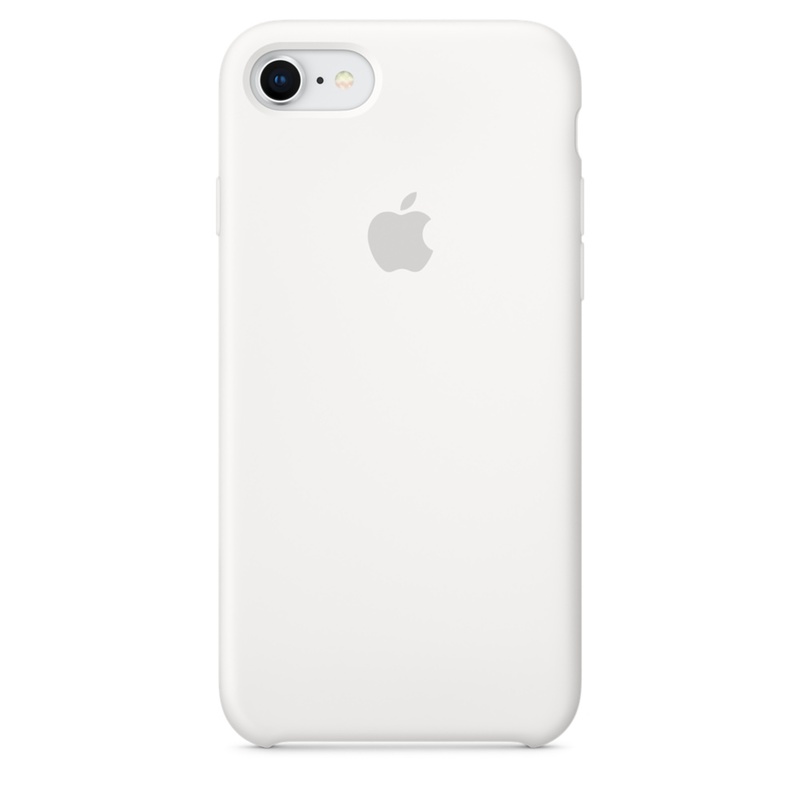 Apple MQGL2ZM/A silikonskal till iPhone 8/7, vit