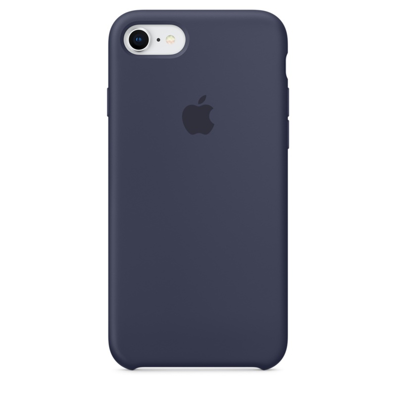 Apple MQGM2ZM/A silikonskal till iPhone 8/7, midnattsblå