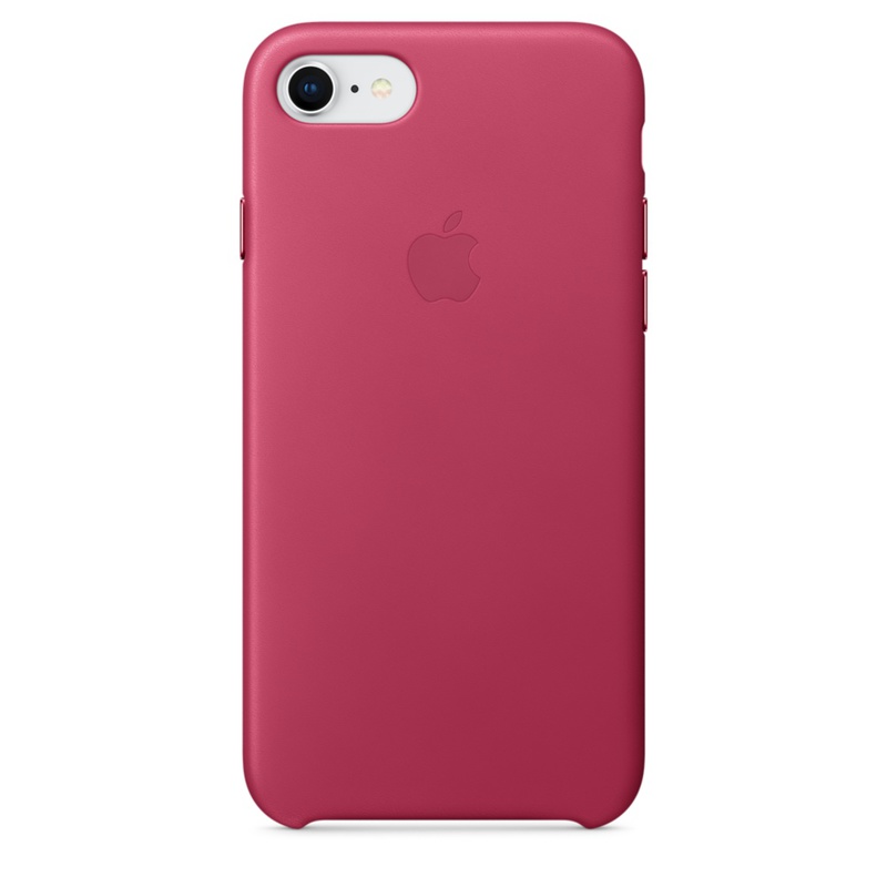 Apple MQHG2ZM/A läderskal till iPhone 8/7, fuchsia