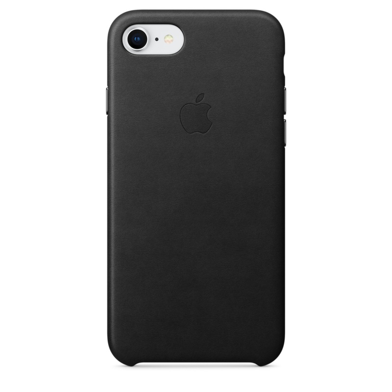 Apple MQH92ZM/A läderskal till iPhone 8/7, svart