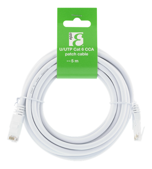 EPZI U/UTP Cat6, CCA, 5m, 250MHz, vit