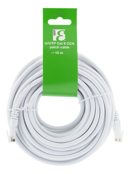 EPZI U/UTP Cat6, CCA, 10m, 250MHz, vit