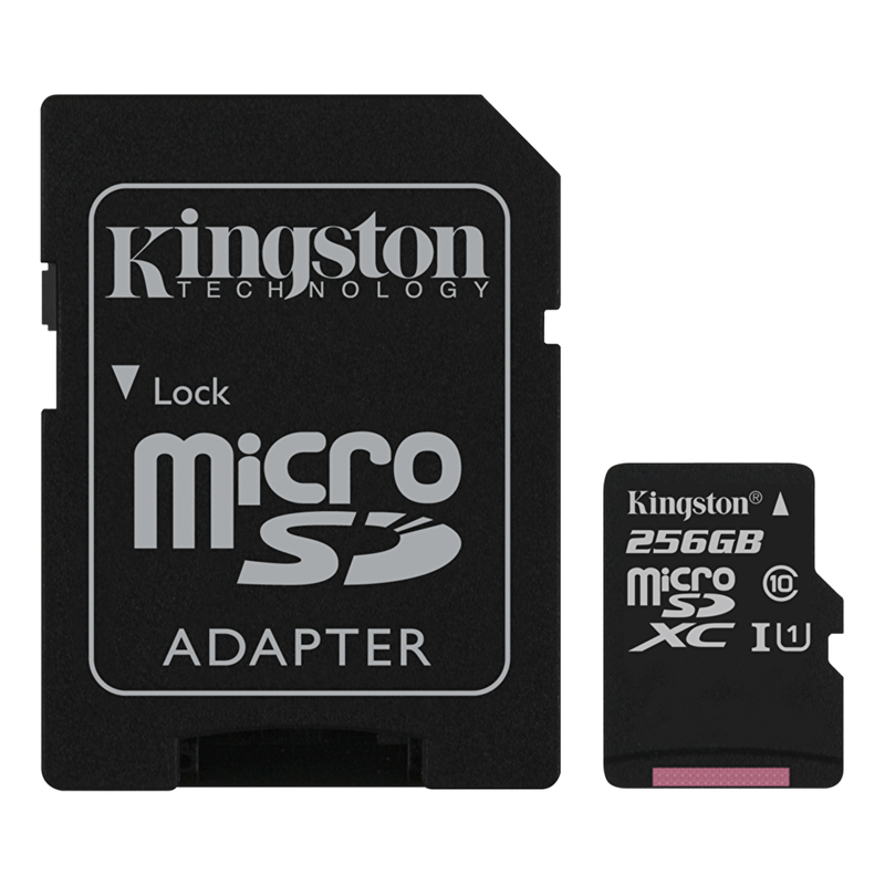 Kingston microSDXC Canvas Select 80R CL10 UHS-I +SD, 256GB