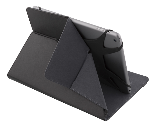 DELTACO Universal tablet fodral, 9/10,1", 360 grader, svart