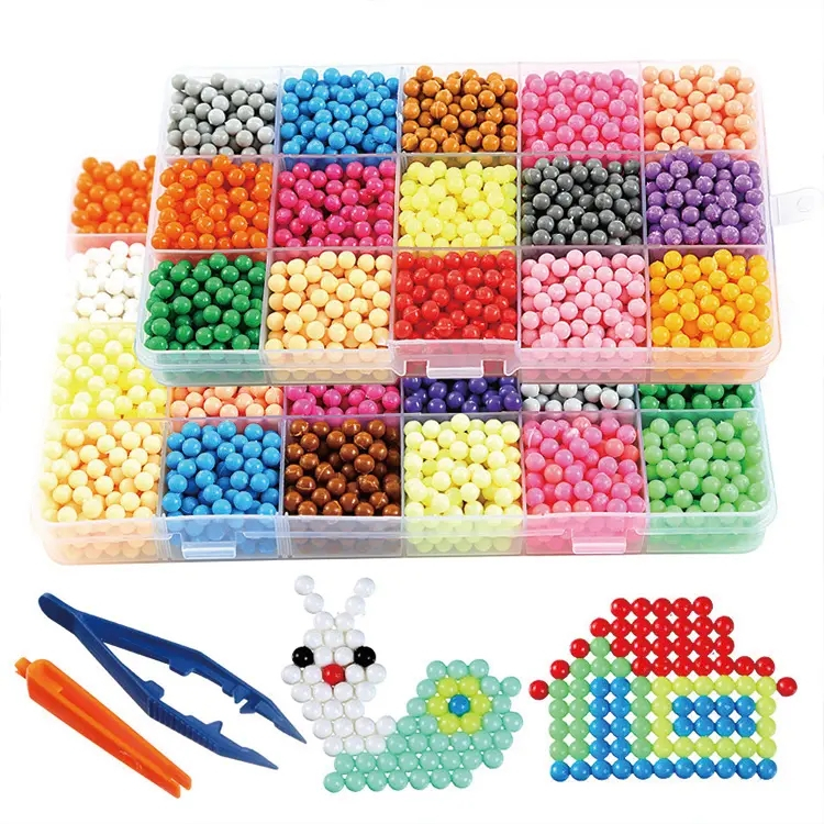 Påfyllandskit med Waterbeads i 15 färger, Mix, 2200st