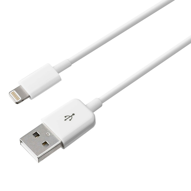 Lightningkabel 1m till iPhone/iPad, 3-pack, vit