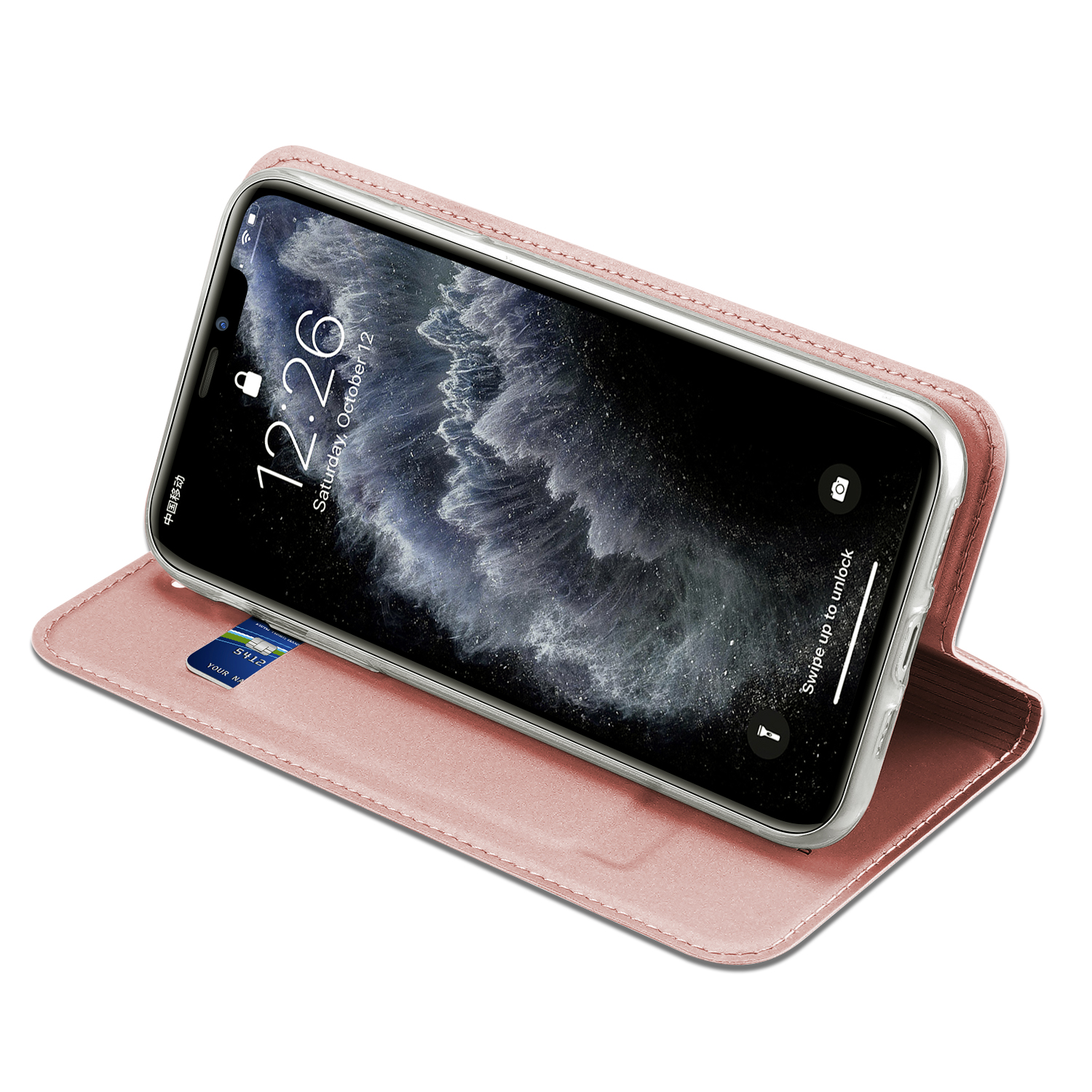 DUX DUCIS Skin Pro Series Flip Wallet, iPhone 11 Pro Max, pink