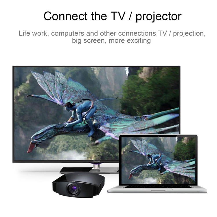 Extra tålig HDMI-kabel v2.0, Full-HD 4K, 24K guldpläterad, 1m