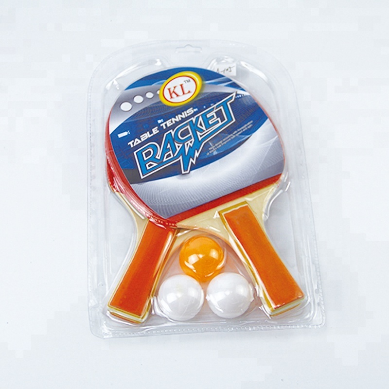 Bordtennis-racket med 3 bollar , 2-pack