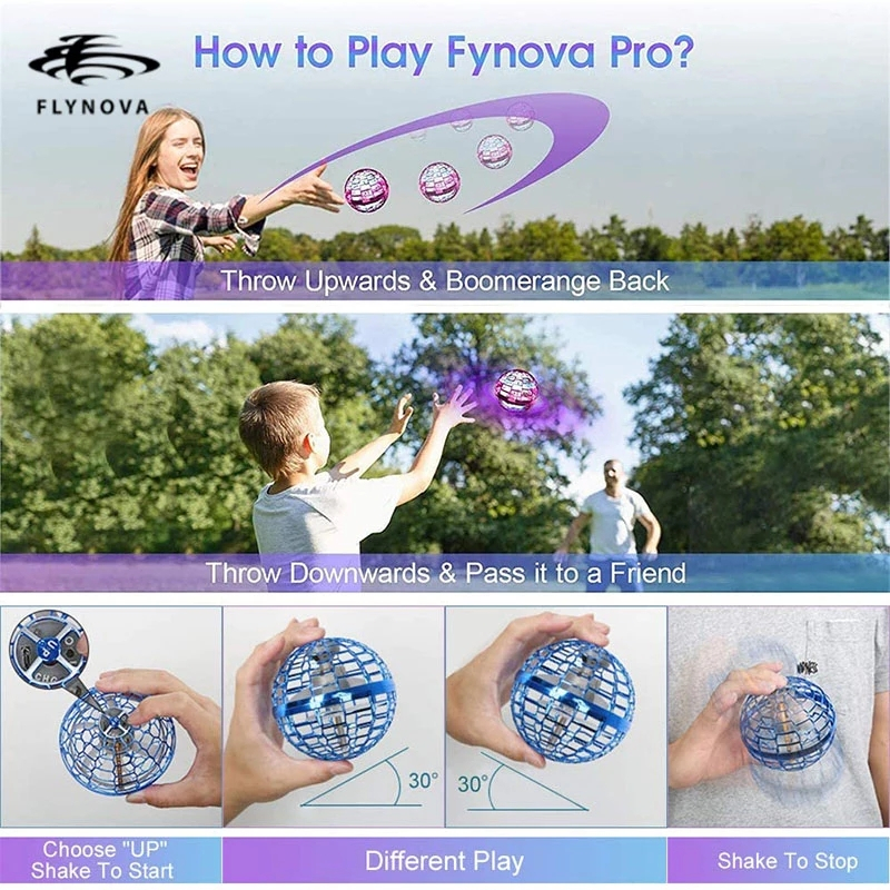 Flynova Pro svävande fidgetboll med bumerangfunktion