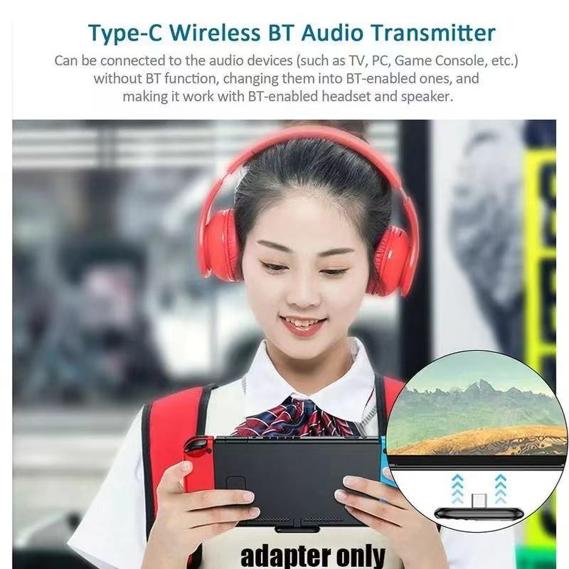 USB-C Bluetooth-adapter till Nintendo Switch, v5.0