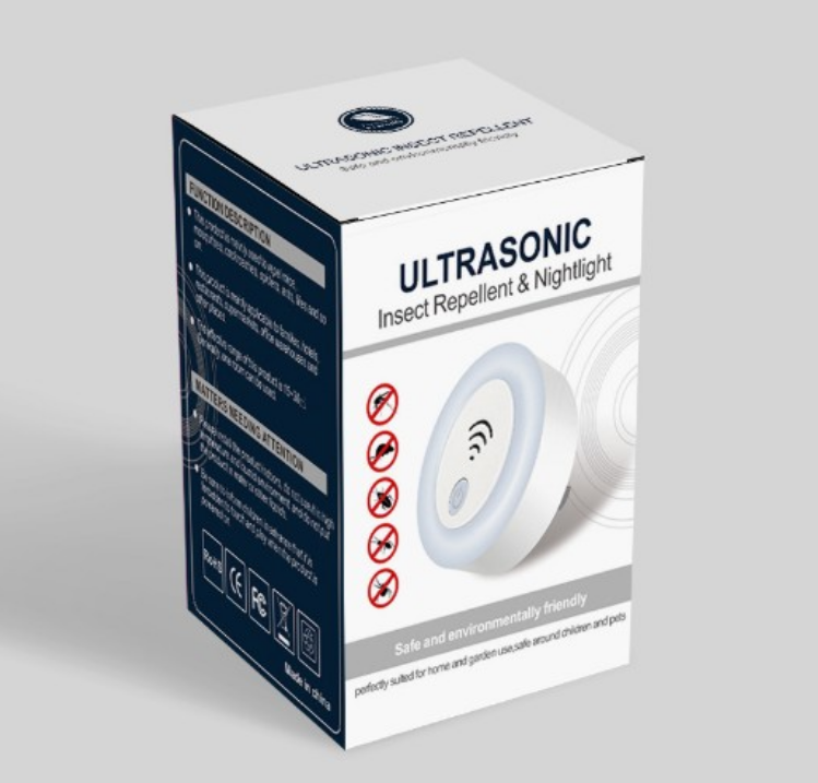 Ultrasonisk skadedjursavskräckare med nattlampa, 1-pack