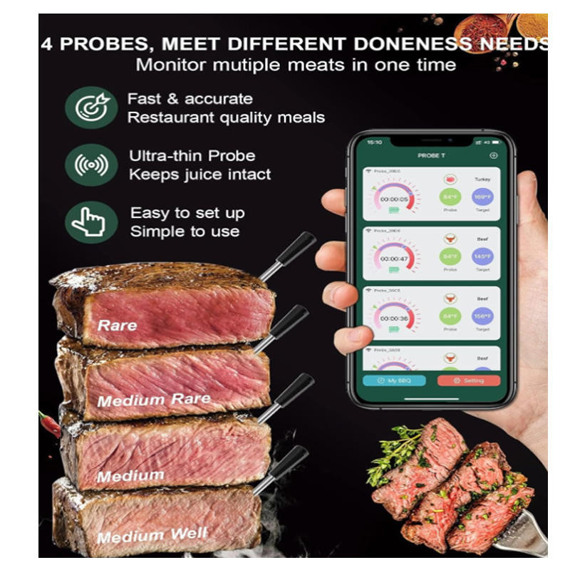 Trådlös stektermometer med app