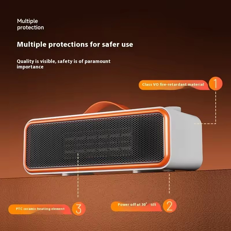 Bärbar bordsvärmare för inomhusbruk, 700W, 220V