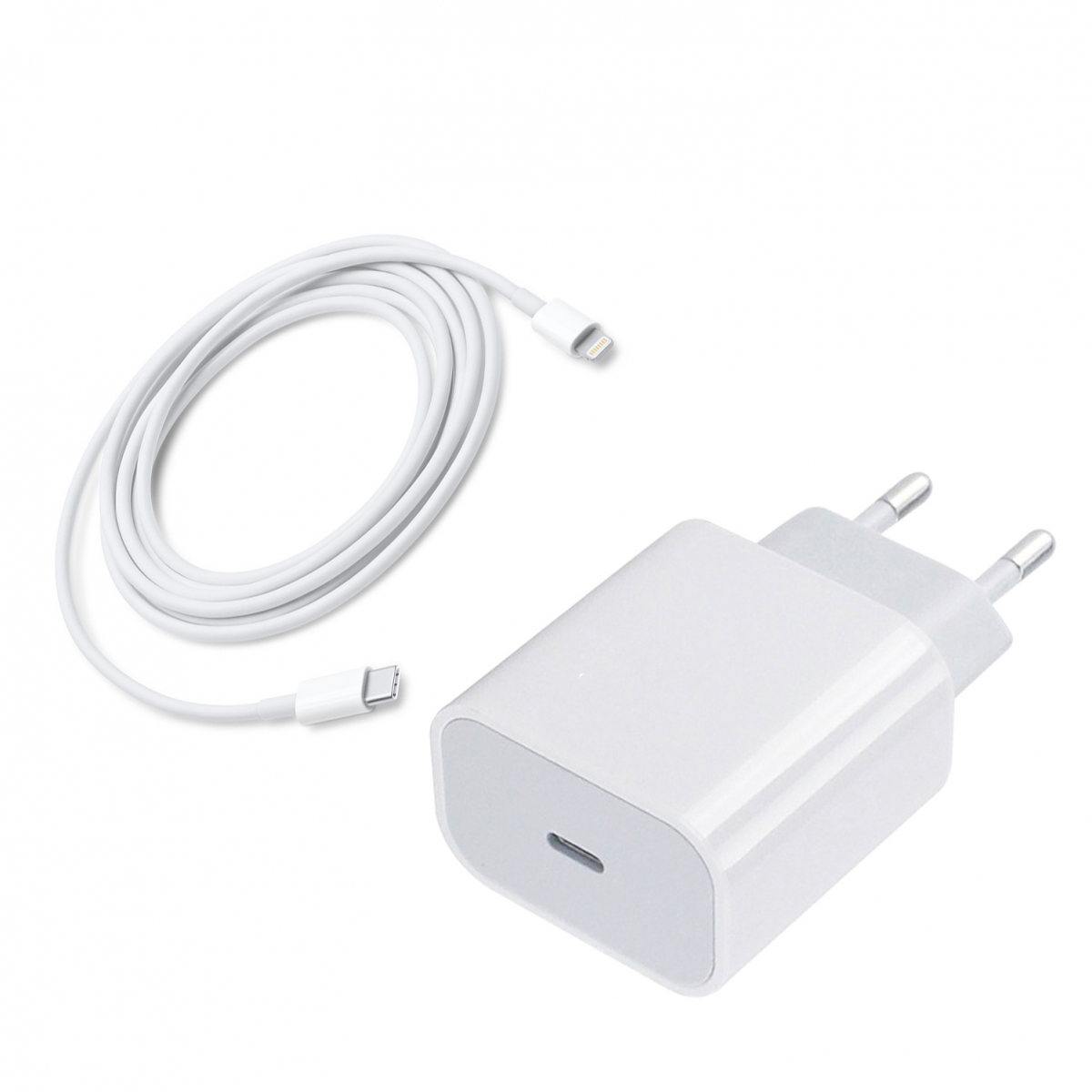 Strömadapter 20W + USB-C till lightningkabel 2m