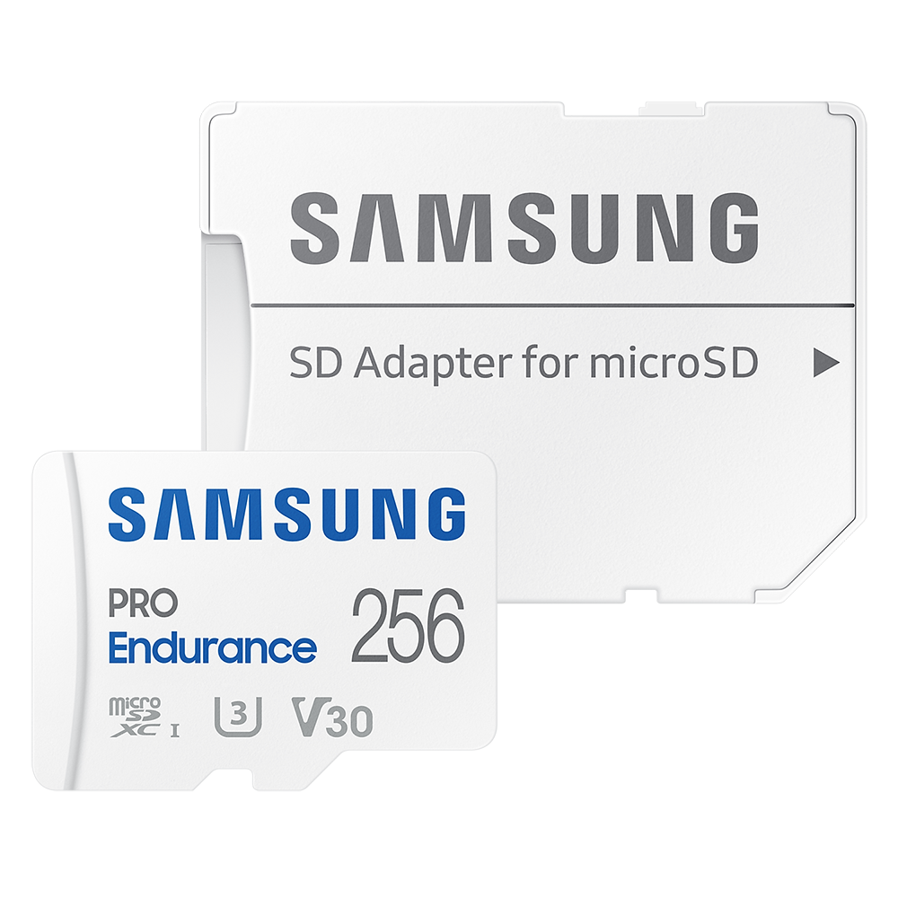 256GB Samsung PRO Endurance MicroSDXC Klass 10, UHS-I