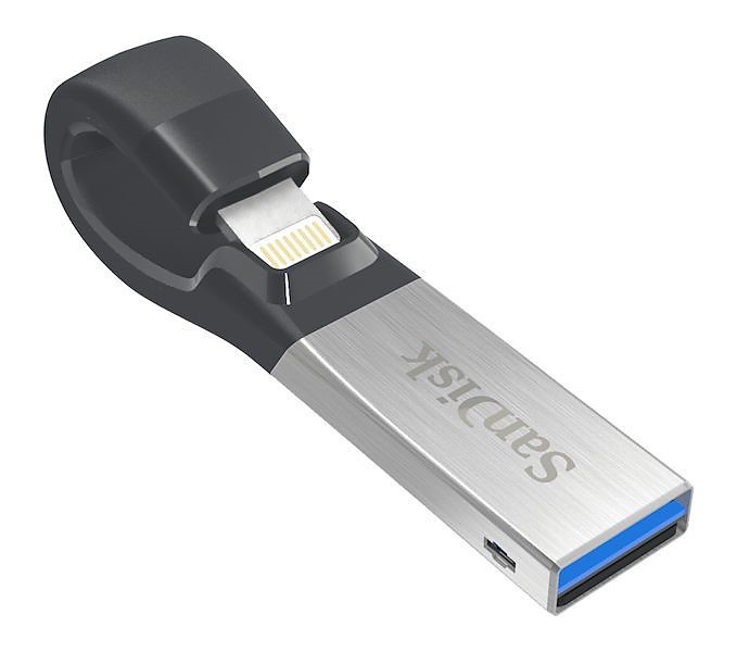 256GB USB-minne SanDisk iXpand 2 med Lightning-kontakt, demoex