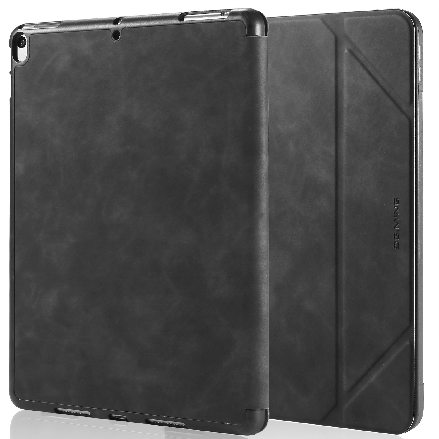 DG.MING Retro Style fodral till iPad Pro 10.5/iPad Air 3, svart